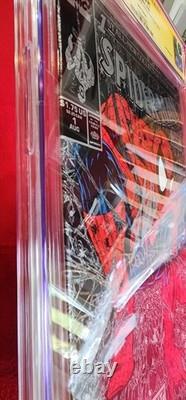 Spider-Man #1 CGC 9.9 SS Stan Lee & Todd Mcfarlane Signature Series. Silver'90