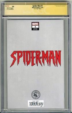Spider Man #1 Cgc 9.8 Ss Signed Clayton Crain Virgin Variant Edition Low Pop
