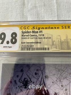 Spider-Man #1 Clayton Crain NYCC Virgin Variant Ltd 600 Signature Series CGC 9.8
