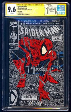 Spider-Man #1 Silver & Green Set SS CGC 9.6 Todd McFarlane Signature Series 1990