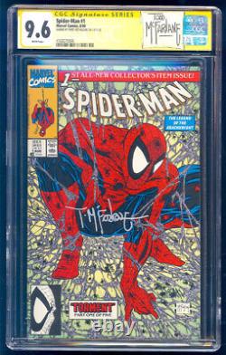 Spider-Man #1 Silver & Green Set SS CGC 9.6 Todd McFarlane Signature Series 1990