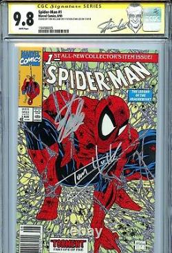 Spider-Man 1990 1 CGC 9.8 SS X2 Green variant cover Stan Lee McFarlane Holland