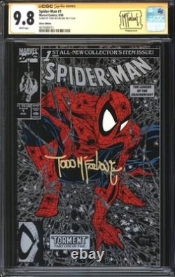 Spider-Man (1990) # 1 Silver Edition CGC Signature Series 9.8 NM/MT Signed Todd