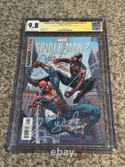 Spider-Man 2 #1 Gamerverse CGC 9.8 Signature Series Yuri Lowenthal & Nadji Jeter
