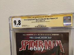 Spider-Man/Venom #1 CGC 9.8 SS 2X Cates & Stegman Free Comic Book Day