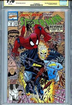 Spider-Man Vol 1 18 CGC 9.8 SS X2 Stan Lee Larsen Ghost Rider Hobgoblin Doc Ock