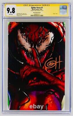 Spider-Verse #1 CGC 9.8 White Pages Horn Variant Cover C Signature Series SS