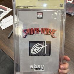 Spider-Verse #1 Cover C Greg Horn Virgin Variant Signature Series CGC 9.8 RARE