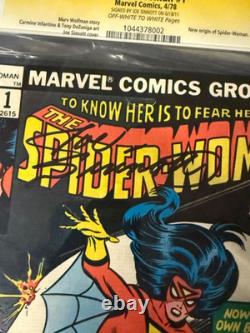 Spider-Woman #1 CGC 9.2 Signature Series Joe Sinnott Signed Marvel 1978 stan lee