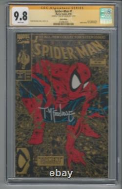 Spider-man #1 Gold Edition CGC 9.8 NM/MT SS Todd McFarlane Signature Series 8/90