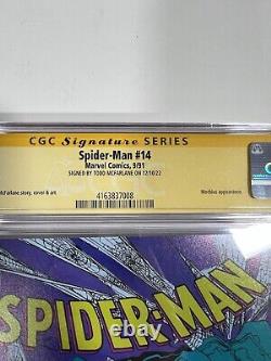 Spider-man 14 CGC 9.8 1991 Marvel Signature Series SS Signed Todd McFarlane 008