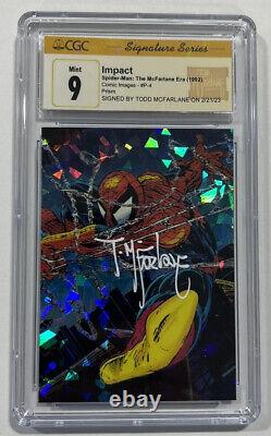 Spider-man The Todd McFarlane Era Impact P-4 Prism Signature Series CGC 9 1992