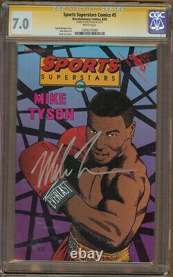 Sports Superstars Comics #5 CGC 7.0 Signature Series SS Signed MIKE TYSON