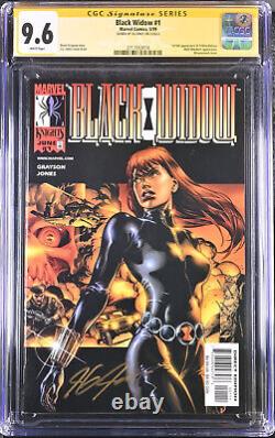 Ss Cgc Black Widow 1 Yelena Belova Jg Jones Signed 1999 Marvel Knights