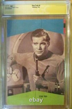 Star Trek #1 Gold Key 1967 Signed William Shatner Ss Cgc 4.5 Signature Series