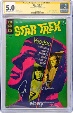 Star Trek #7 Gold Key CGC Signature Series 5.0 Signed William Shatner