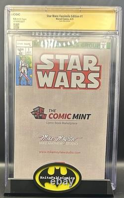Star Wars #1 Facsimile CGC SS 9.8 SIGNED Mike Mayhew? Vader Cover