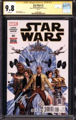 Star Wars (2015 2nd Series Marvel) # 1 CGC Signature Series CGC 9.8 Signed by