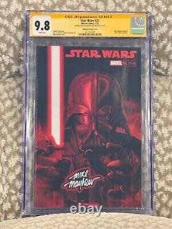 Star Wars #21 Cgc Ss 9.8 Mike Mayhew Signed Darth Vader Virgin Variant-b Hot