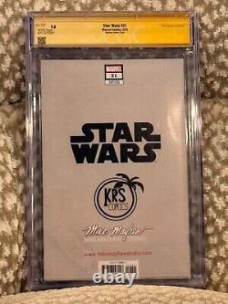 Star Wars #21 Cgc Ss 9.8 Mike Mayhew Signed Darth Vader Virgin Variant-b Hot