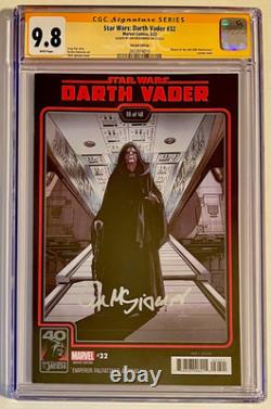 Star Wars Darth Vader #32 Variant. Cgc Ss 9.8. Signed Ian Mcdiarmid. Emperor