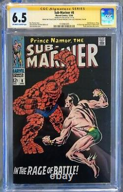 Sub-Mariner #8 (1968) CGC 6.5 - O/w to white Stan Lee Signature Series (SS)