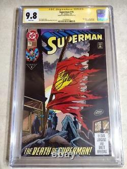 Superman 75 CGC SS 9.8 Auto Signed Dan Jurgens 1st Print Doomsday Death Direct