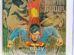 Superman 82 JSA Signature Series CGC 8.5 Signed Breeding Jurgens DC Comics 10/93