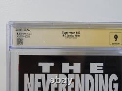 Superman 82 JSA Signature Series CGC 8.5 Signed Breeding Jurgens DC Comics 10/93
