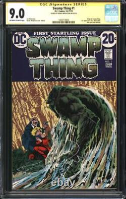 Swamp Thing (1972) # 1 CGC Signature Series 9.0 VF/NM Signed Bernie Wrightson