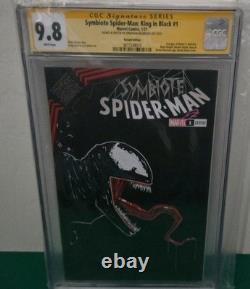 Symbiote Spider-Man #1 CGC 9.8 SS Signed Sketch By Jonathan Bolerjack, Variant