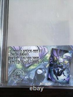 Symbiote Spider-Man #1 Crain Virgin Signature Series CGC 9.6 Custom Label