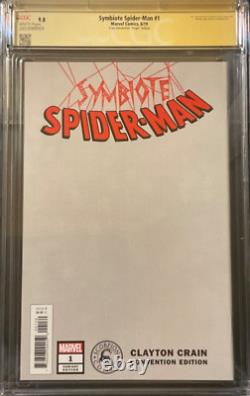 Symbiote Spider-Man #1 Virgin Convention Exclusive CLAYTON CRAIN CGC SS 9.8