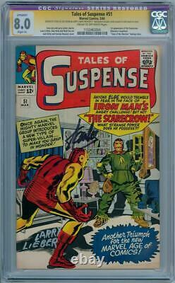 TALES OF SUSPENSE #51 CGC 8.0 SIGNATURE SERIES SIGNED x2 STAN LEE 1ST SCARECROW