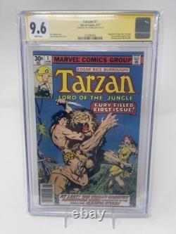 TARZAN #1 CGC 9.6 SS Signed Roy Thomas (12/16/20) Marvel 1977 John Buscena