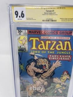 TARZAN #1 CGC 9.6 SS Signed Roy Thomas (12/16/20) Marvel 1977 John Buscena