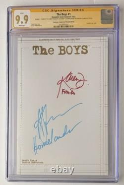 THE BOYS #1 GOLD BLANK. CGC SS 9.9. SIGNED & INSCRIBED STARR & FUKUHARA No 9.8