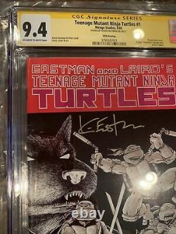 TMNT 1 5th Print CGC 9.4 Signature Series Kevin Eastman RARE