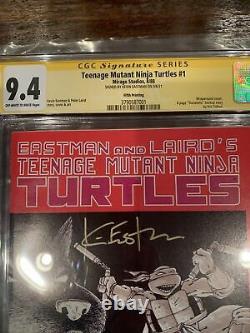 TMNT 1 5th Print CGC 9.4 Signature Series Kevin Eastman RARE