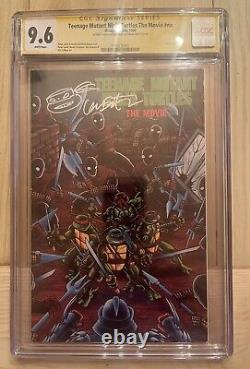 TMNT Movie Comic 1990 9.6 CGC Signature Series Signed&Sketch By Kevin Eastman