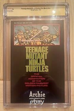 TMNT Movie Comic 1990 9.6 CGC Signature Series Signed&Sketch By Kevin Eastman