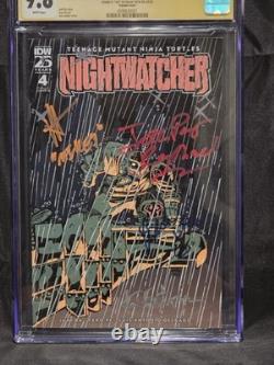 TMNT Nightwatcher #4 CGC 9.8 Signature Series Kevin Eastman + 3 Signed IDW COA