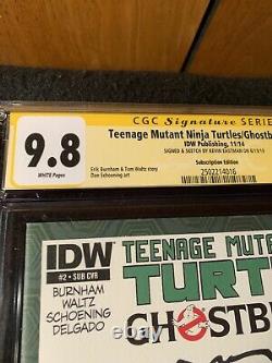 TMNT Teenage Mutant Ninja Turtles Ghostbusters #2 CGC 9.8 Signature Series Rare