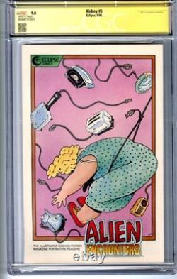 TOP POP Vintage Airboy #5 CGC Signature series signed by Chuck Dixon CGC 9.8