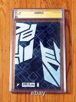 TRANSFORMERS #1 CGC SS 9.8 Signature Series signed sketch Daniel Warren Johnson