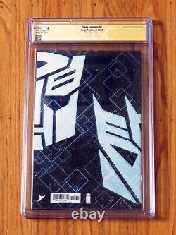 TRANSFORMERS #1 JOHNSON VARIANT A CGC SS 9.8 Signature Series signed sketch 2023