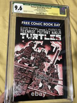 Teenage Mutant Ninja Turtles 1 FCBD CGC 9.6 SS Signature Series Eastman & Laird