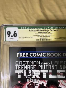 Teenage Mutant Ninja Turtles 1 FCBD CGC 9.6 SS Signature Series Eastman & Laird