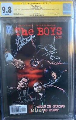 The Boys #1 CGC 9.8 SS Signature Series 5X CAST SIGNED! 1st Butcher Hughie 2006