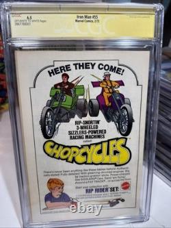 The Invincible Iron Man 55 CGC 6.5 Signature Series! Jim Starlin! 1st App Thanos